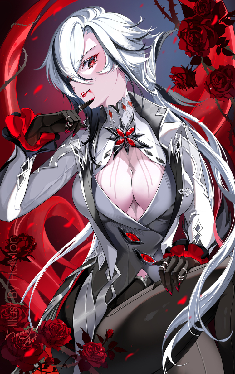 This is a pixiv picture whose title is Arlecchino.