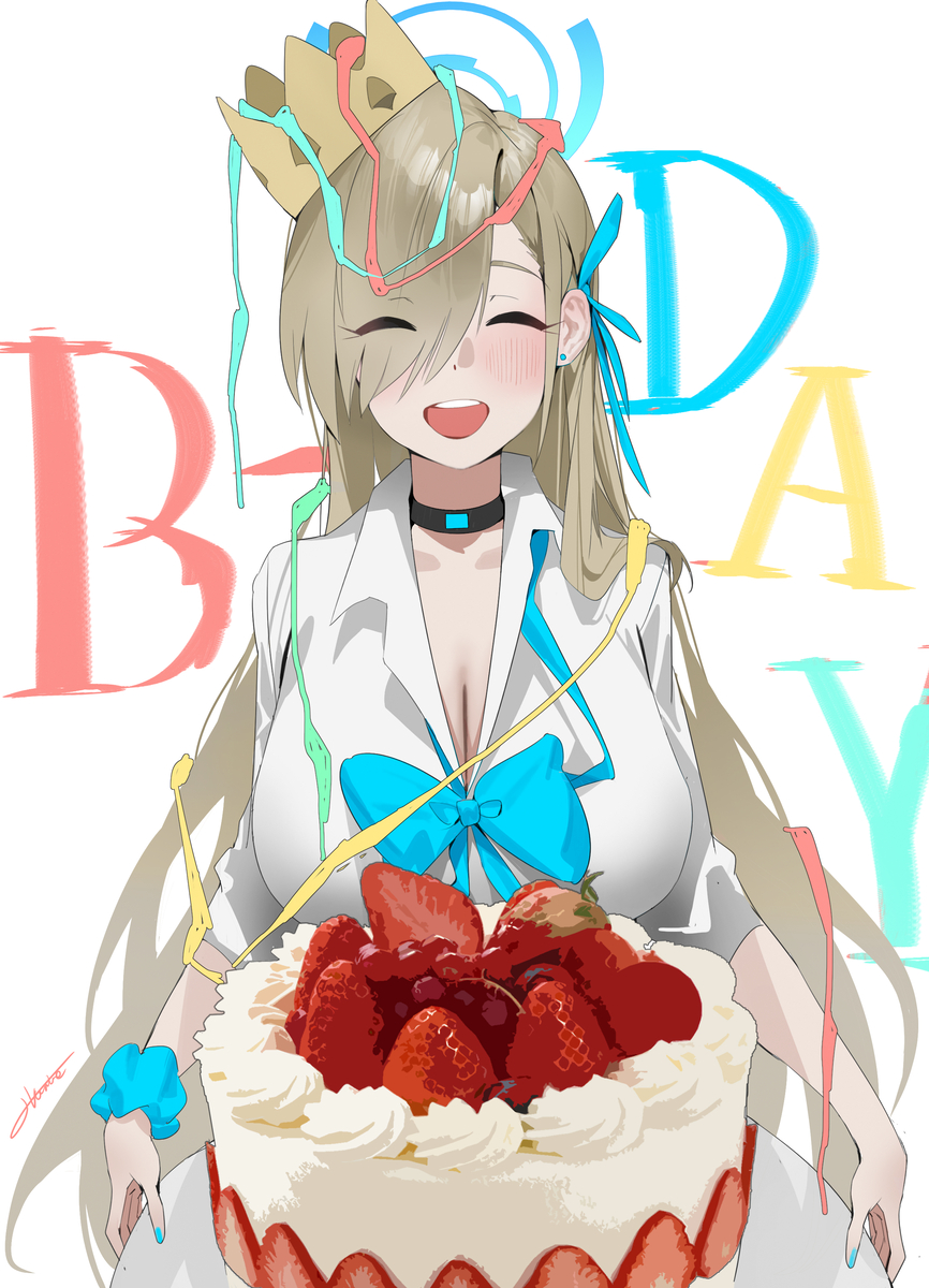 This is a pixiv picture whose title is 🎂Happy Birthday💙.