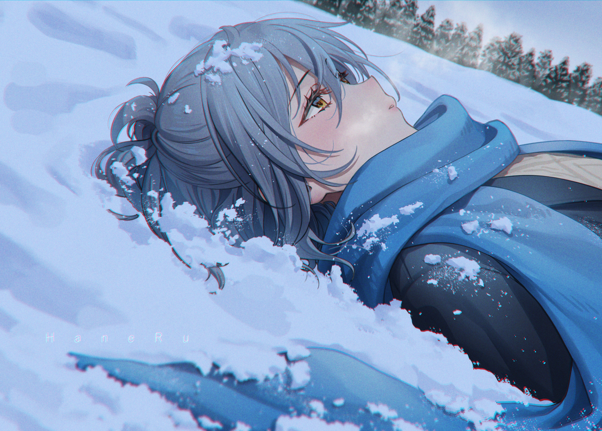 This is a pixiv picture whose title is 雪.