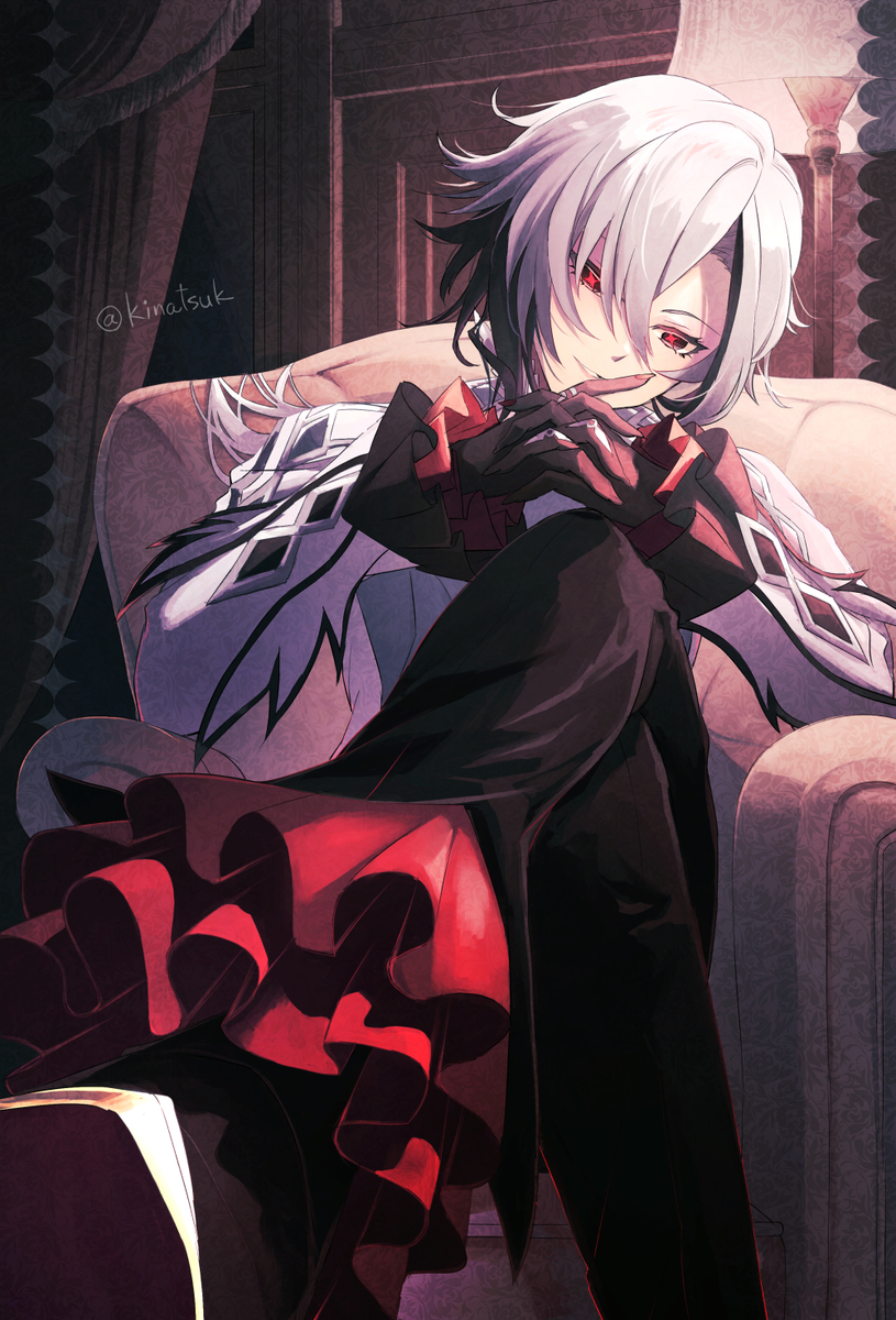 This is a pixiv picture whose title is 「秘密の話をしようか」.