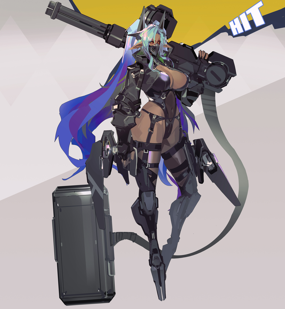 This is a pixiv picture whose title is Dark elf.