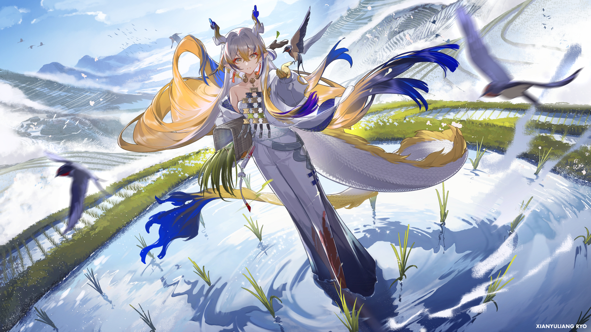 This is a pixiv picture whose title is 冬去春来.