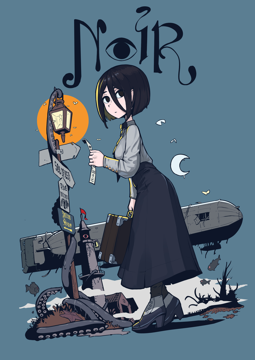 This is a pixiv picture whose title is Noir.