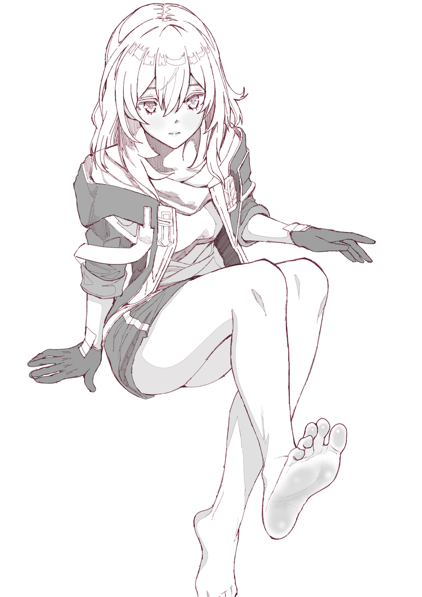 This is a pixiv picture whose title is 崩壊スターレイル女主人公の足裏.