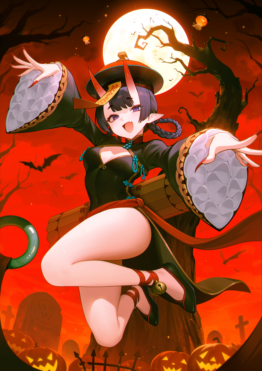 This is a pixiv picture whose title is Shuten Douji.