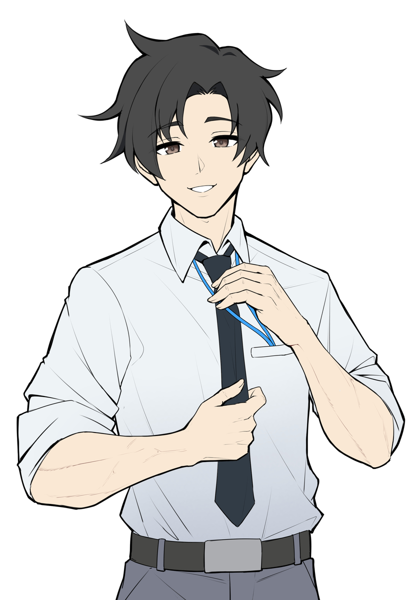 This is a pixiv picture whose title is 先生 !?.