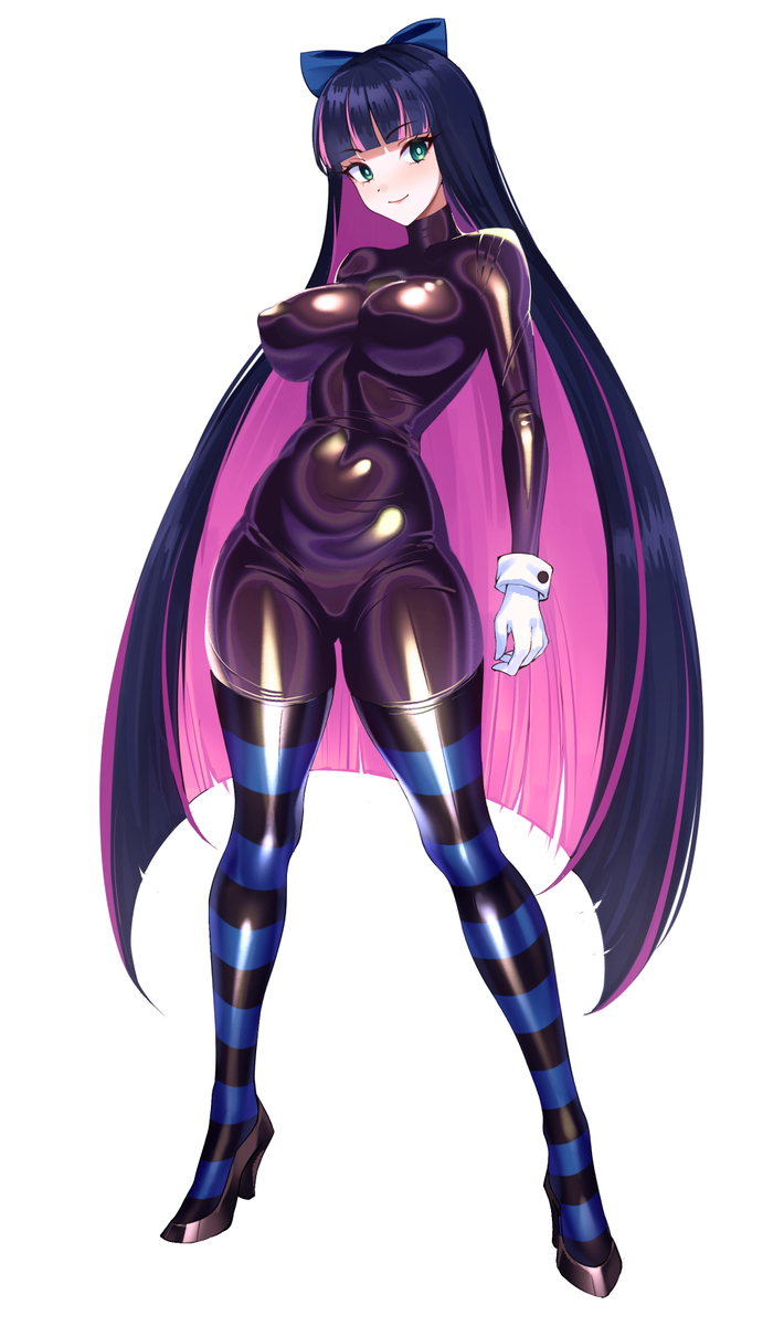 This is a pixiv picture whose title is ぬるぬるラバーなストッキングちゃん.