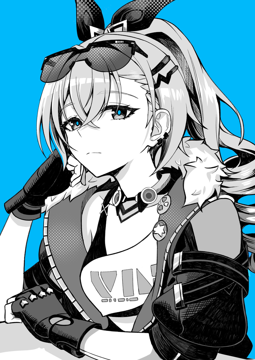 This is a pixiv picture whose title is 銀狼.