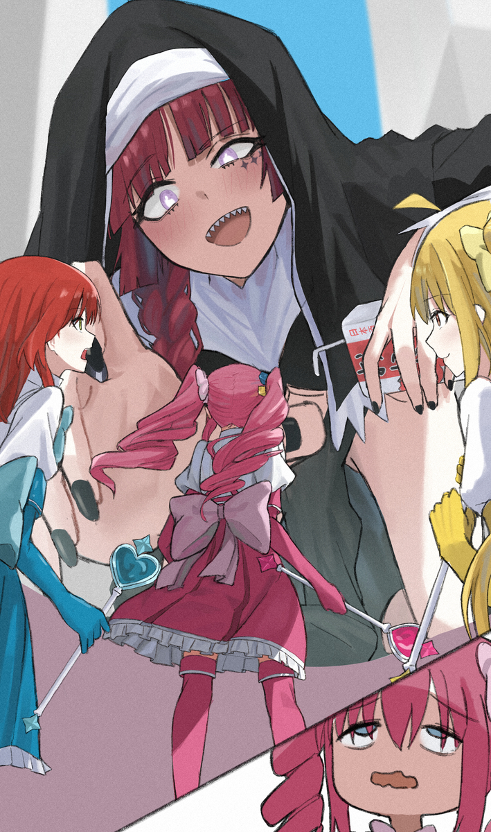 This is a pixiv picture whose title is Gushing Over Sister Kikuri.