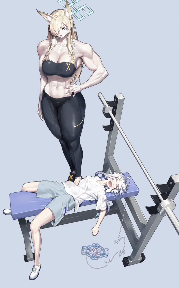 This is a pixiv picture whose title is Bluearchive.