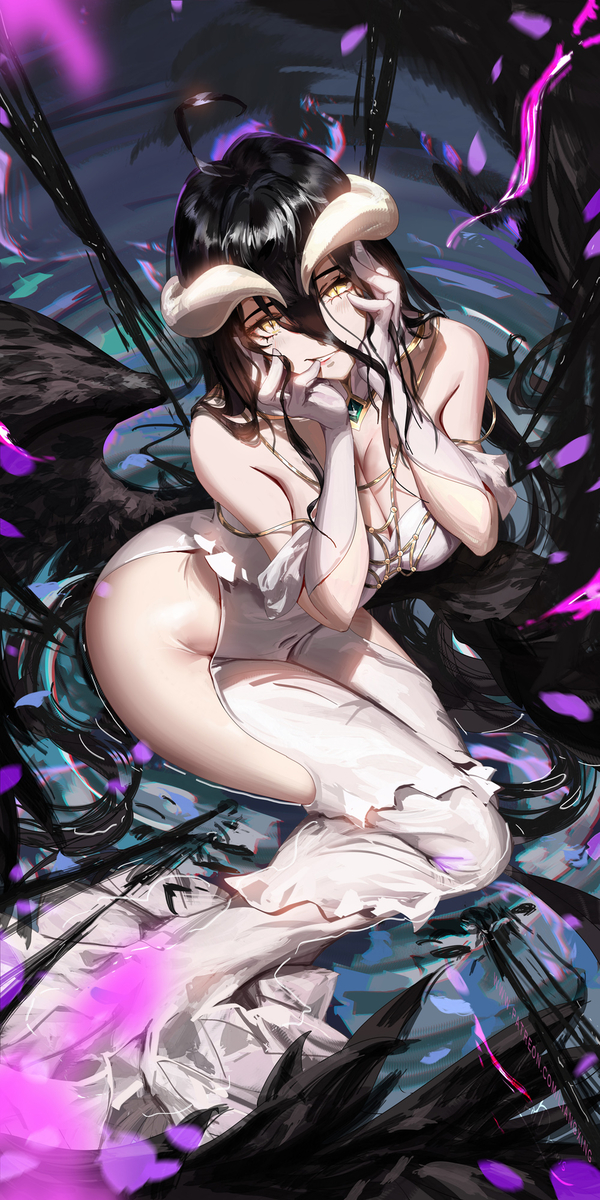 This is a pixiv picture whose title is Albedo.