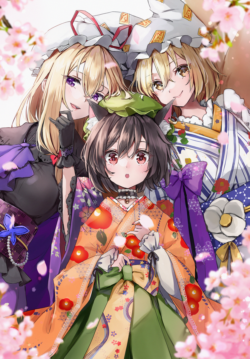 This is a pixiv picture whose title is 八雲一家.