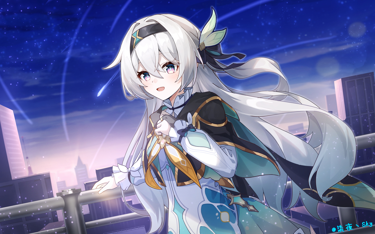 This is a pixiv picture whose title is 流萤.