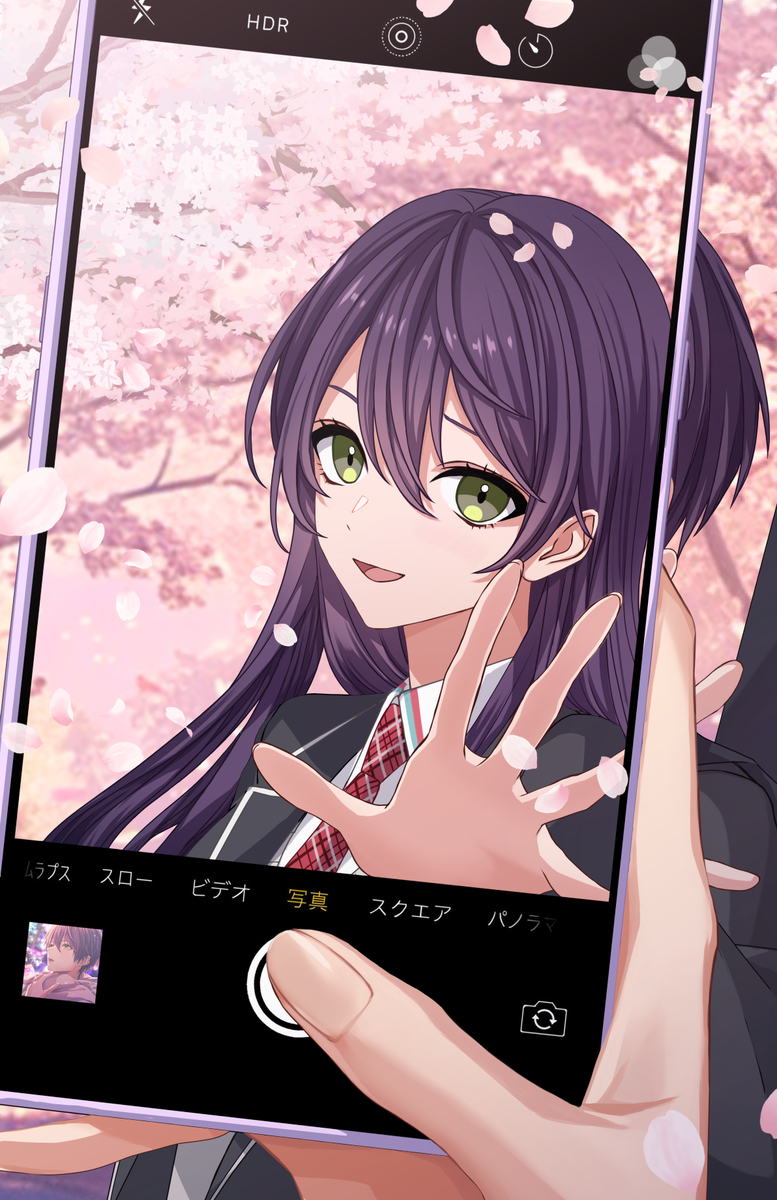 This is a pixiv picture whose title is キミは幻.