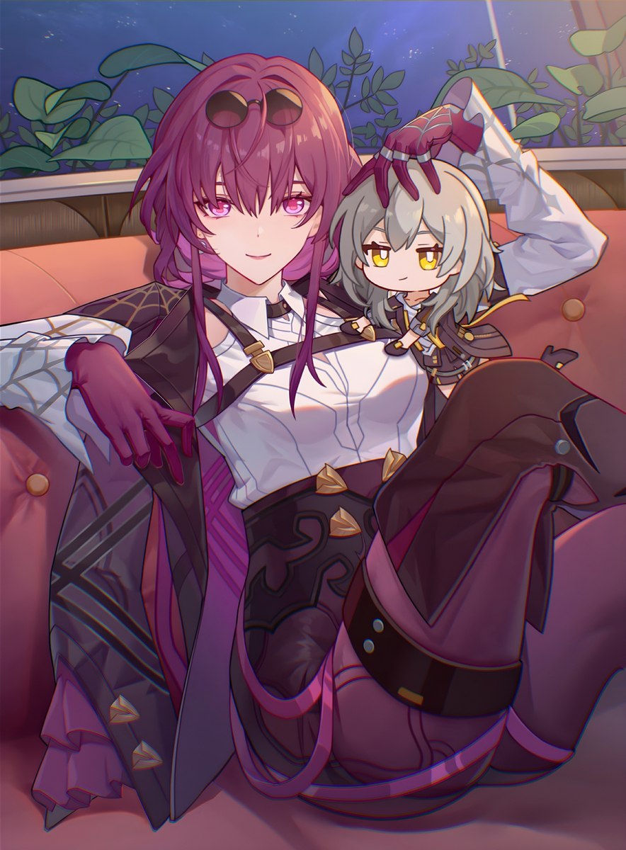 This is a pixiv picture whose title is 卡芙卡&星宝.