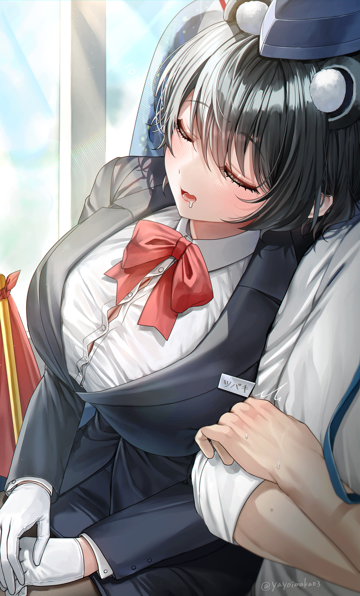 This is a pixiv picture whose title is すやすやツバキ😴.