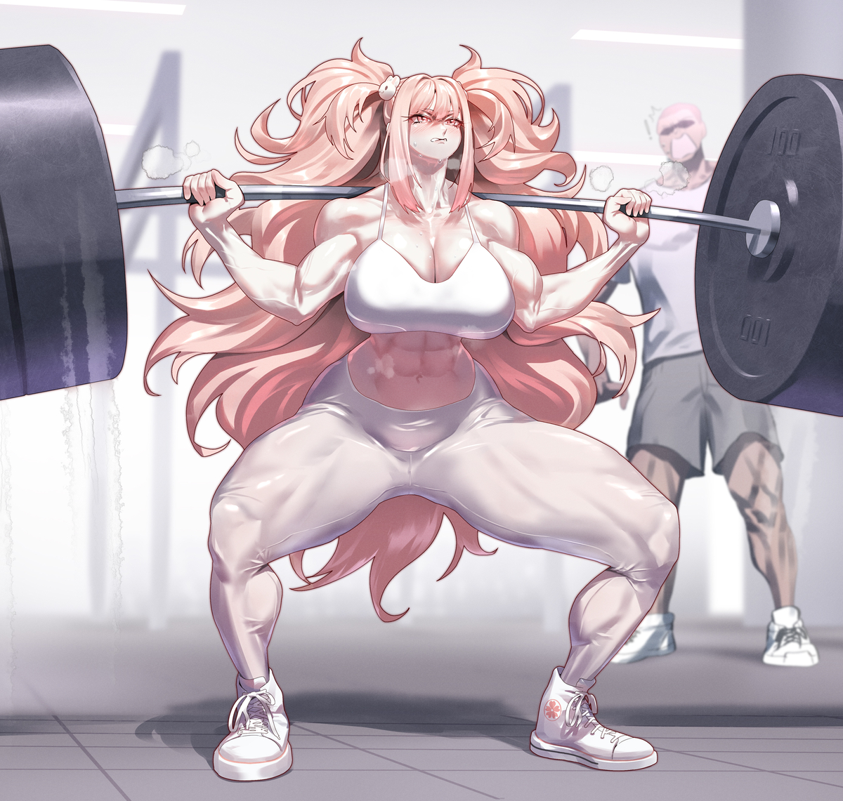 This is a pixiv picture whose title is squat.