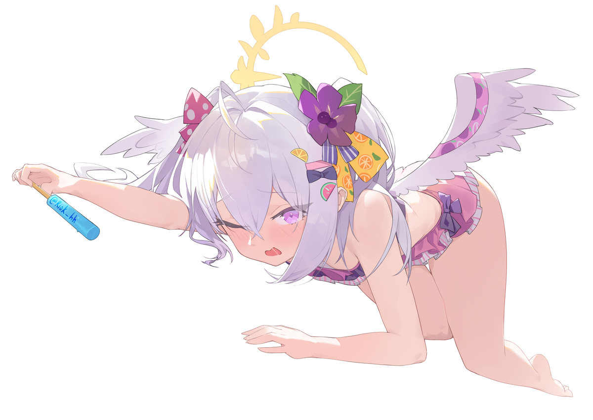 This is a pixiv picture whose title is 小梓摔倒了.