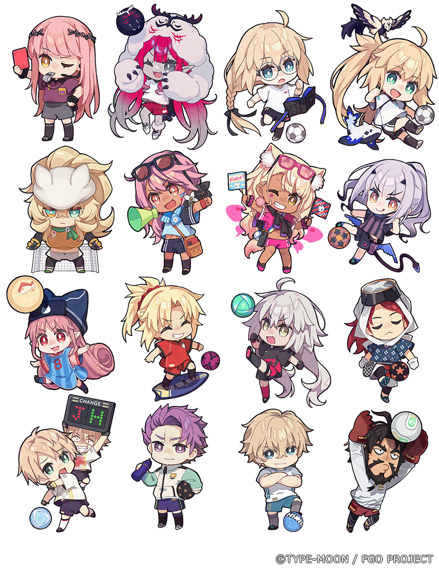 This is a pixiv picture whose title is 【Fate/DreamStriker】 SDキャラクター.