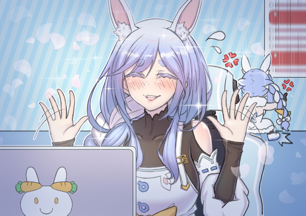 This is a pixiv picture whose title is ぺこママ ( ´,,^ө^,,) ♡.