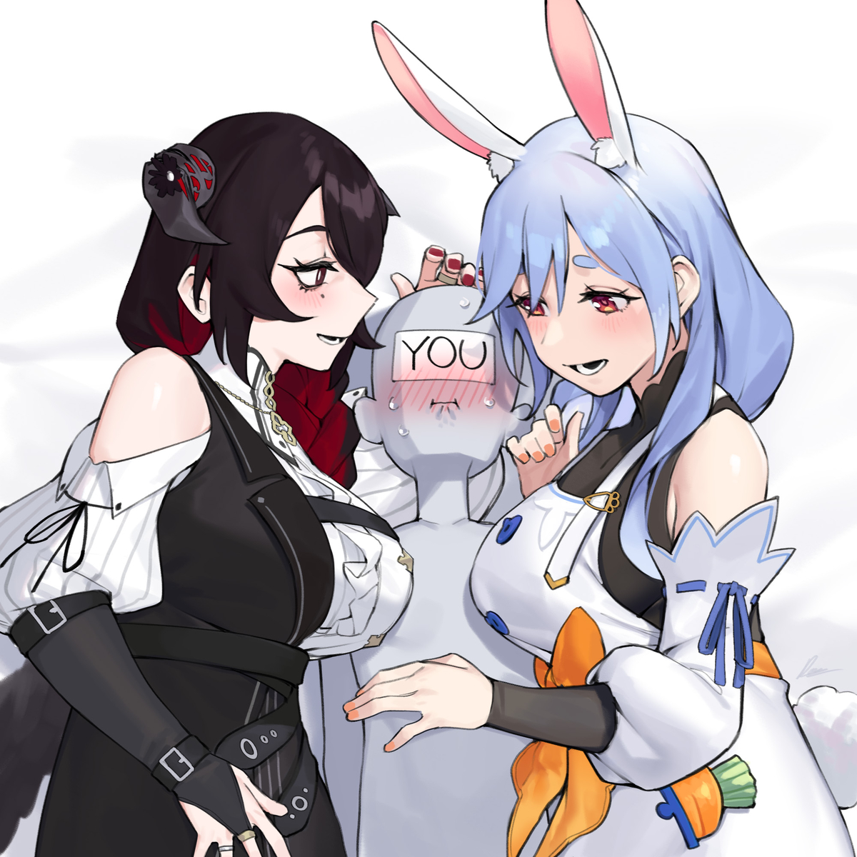 This is a pixiv picture whose title is mamarissa & pekomama.