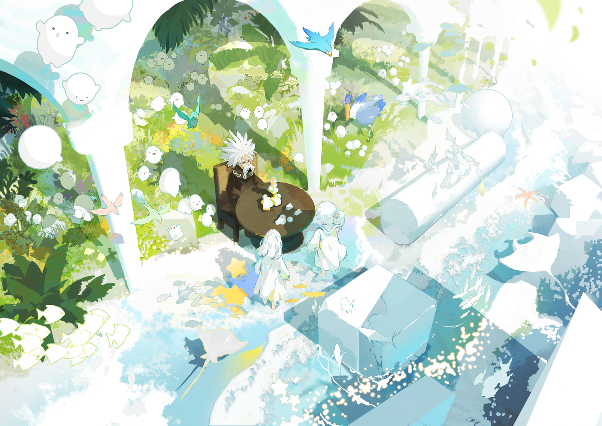 This is a pixiv picture whose title is 《你想活出怎样的人生》同人插画.