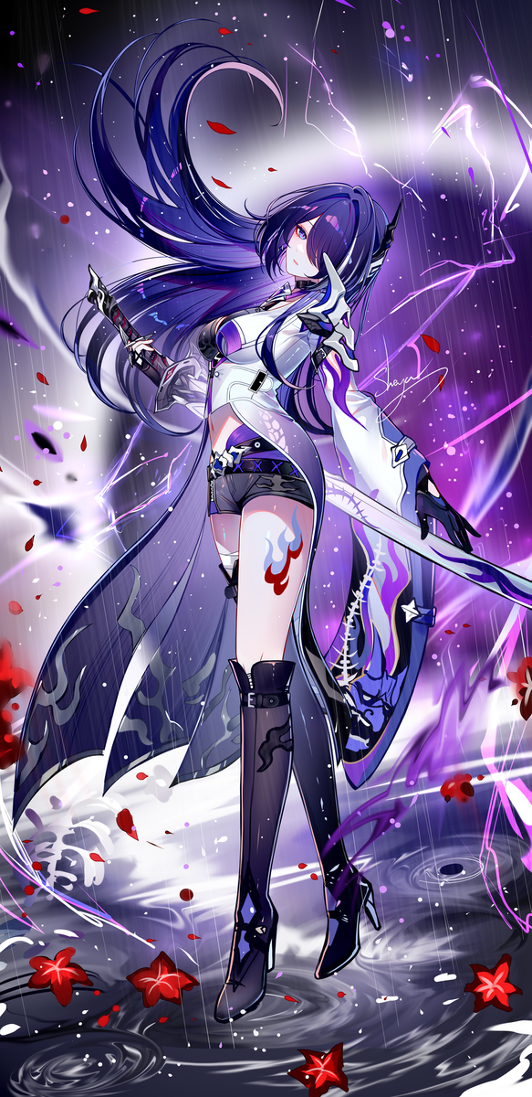 This is a pixiv picture whose title is 🌑.