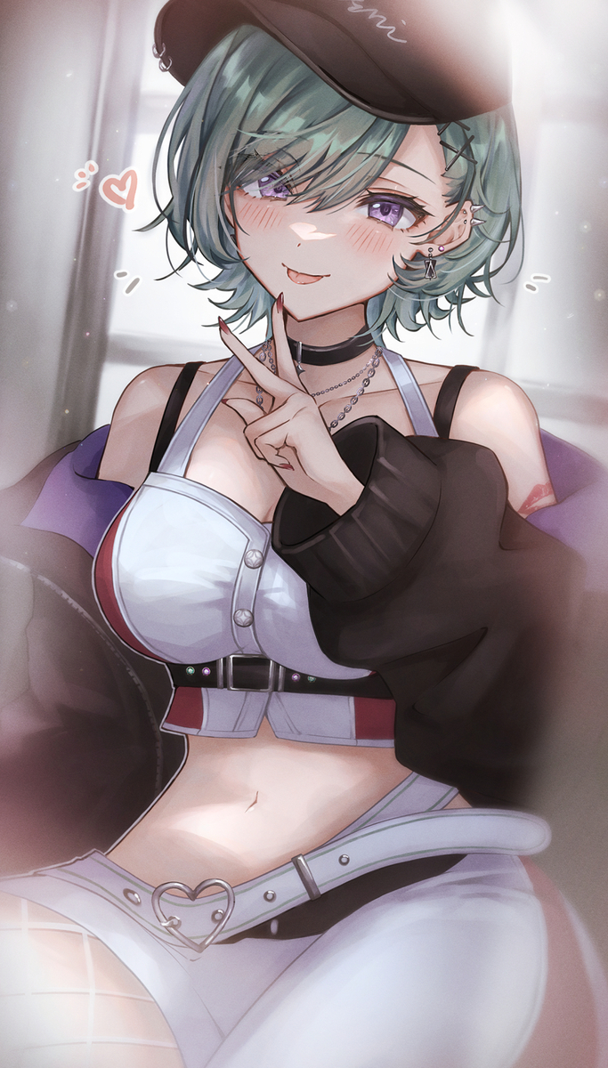 This is a pixiv picture whose title is 💄💚.