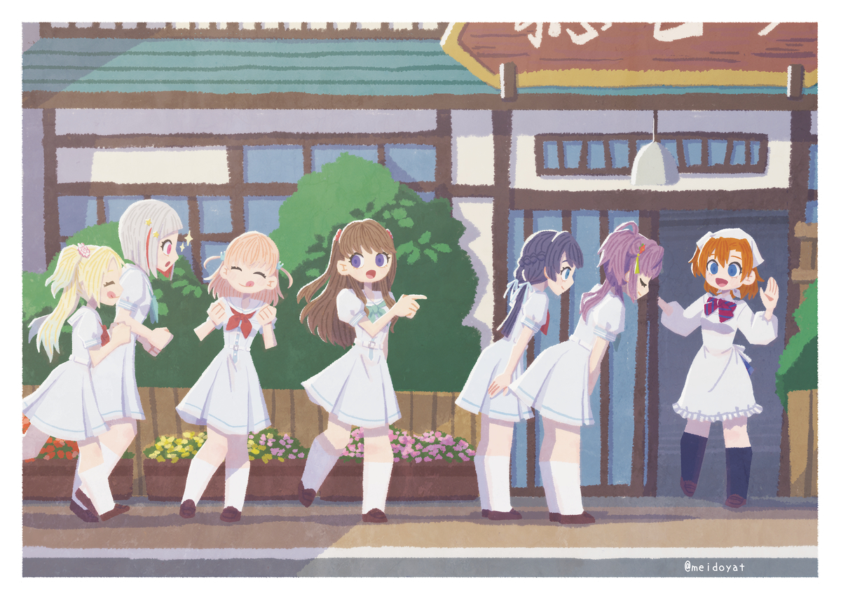 This is a pixiv picture whose title is 素敵な和菓子屋さんに訪ねてきました.