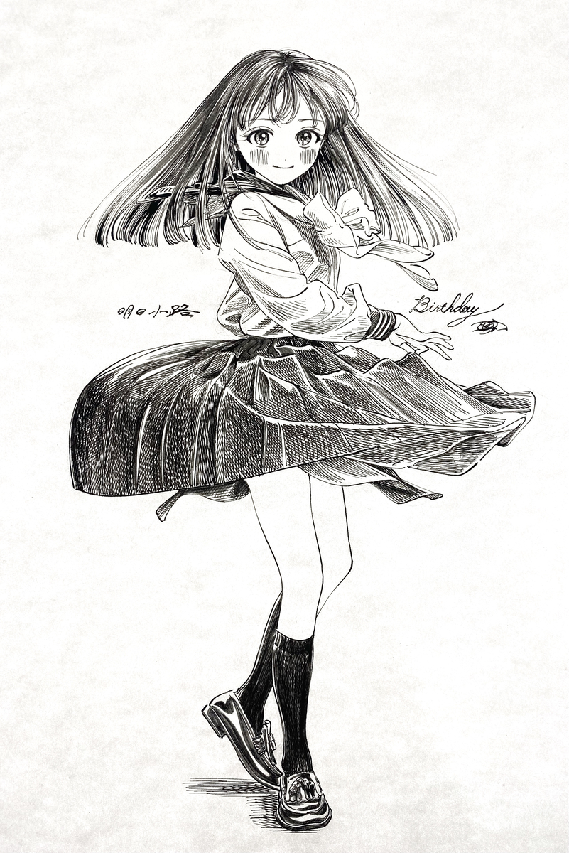 This is a pixiv picture whose title is 明日小路birthday.