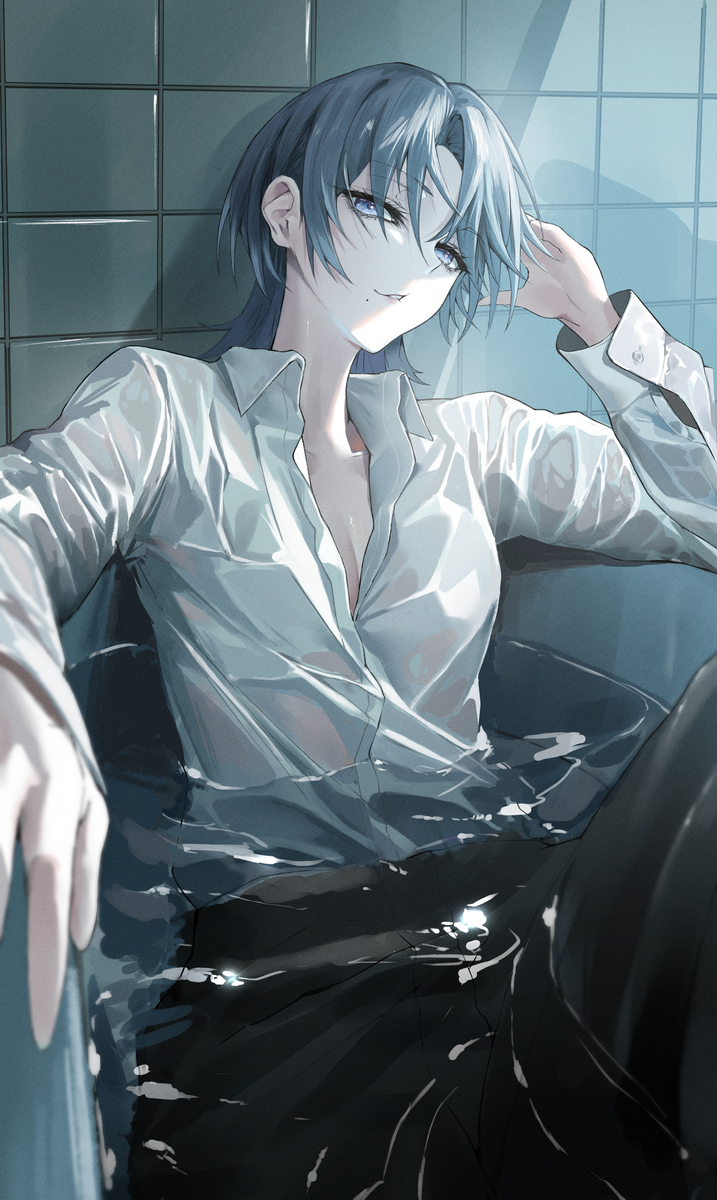 This is a pixiv picture whose title is 火威青.