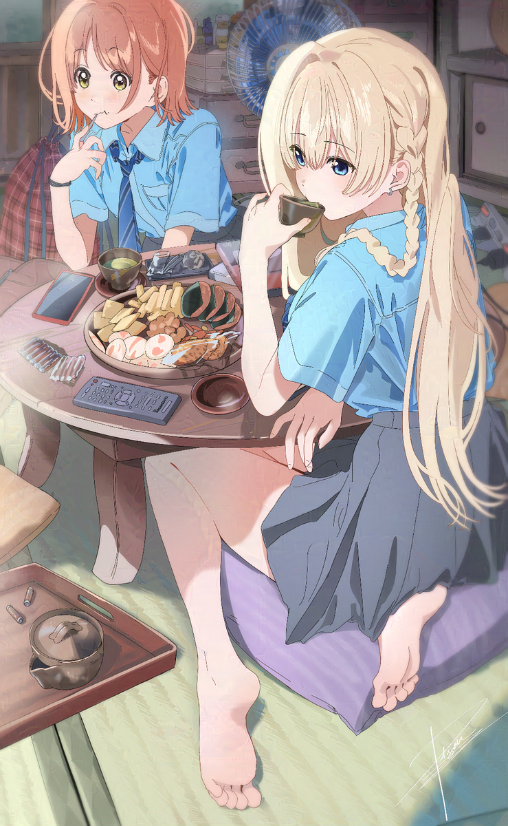 This is a pixiv picture whose title is 人んち.