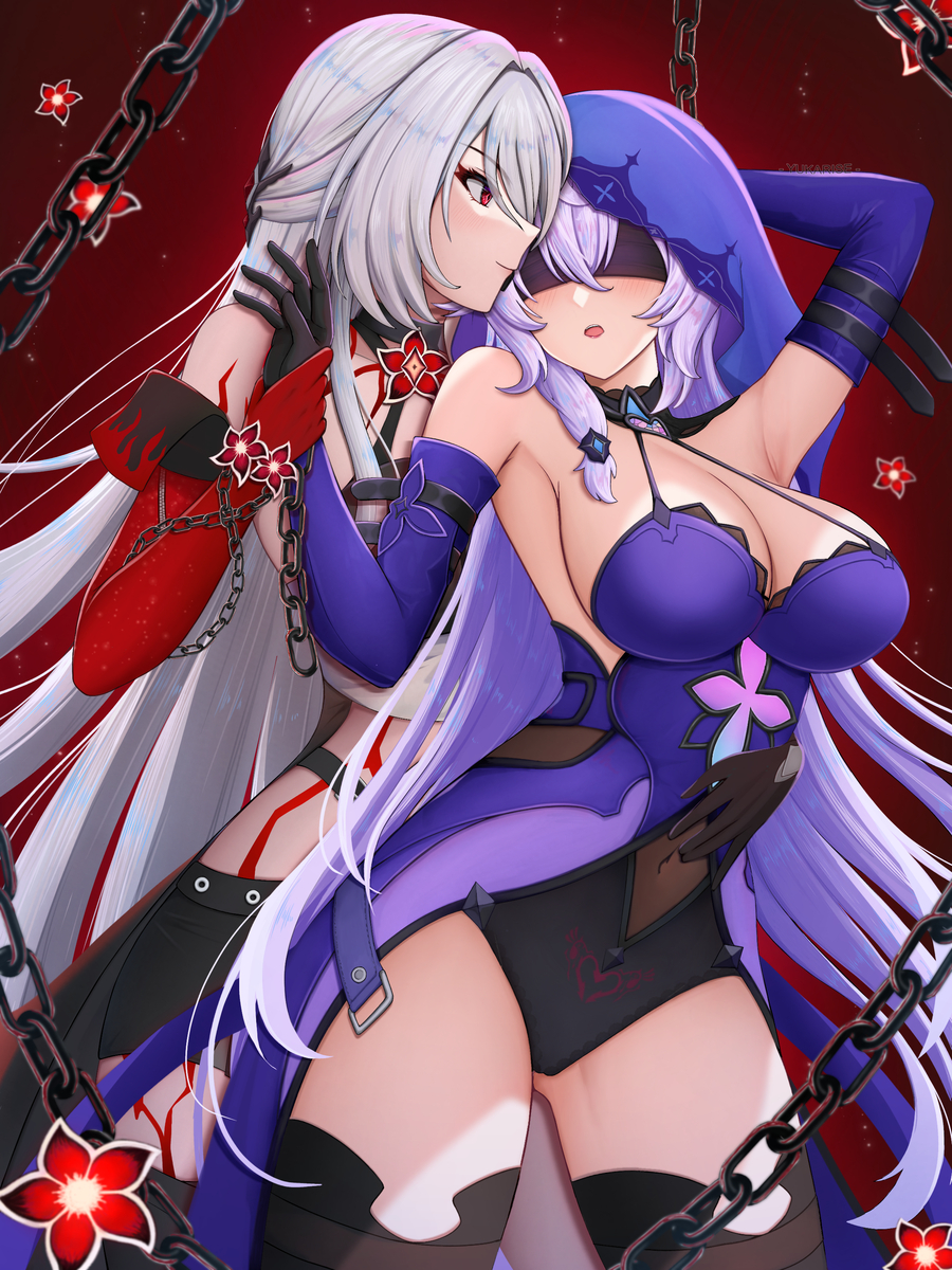 This is a pixiv picture whose title is 黄泉さんとダンス.
