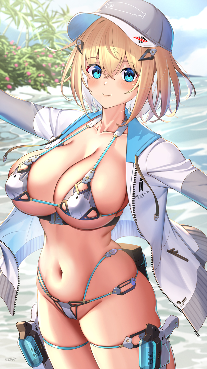 This is a pixiv picture whose title is 水着.