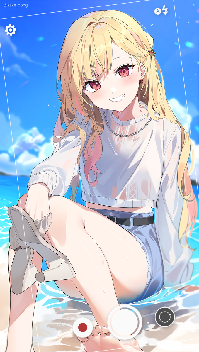 This is a pixiv picture whose title is 天馬咲希.