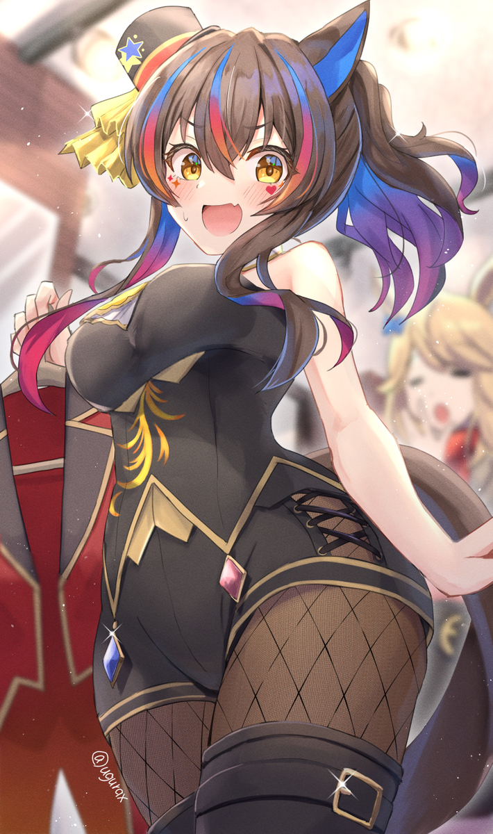 This is a pixiv picture whose title is ダンスパーティの衣装選びに長時間付き合わされるトレーナー.