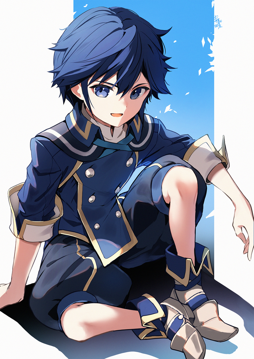 This is a pixiv picture whose title is 子供クロム.