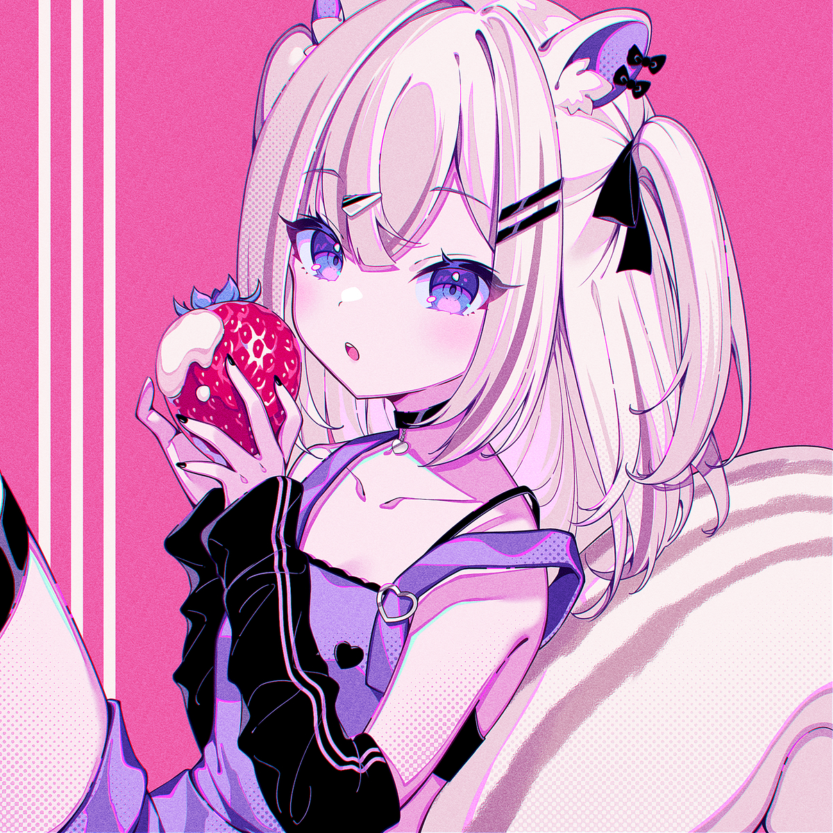 This is a pixiv picture whose title is ホワイトシマリス.