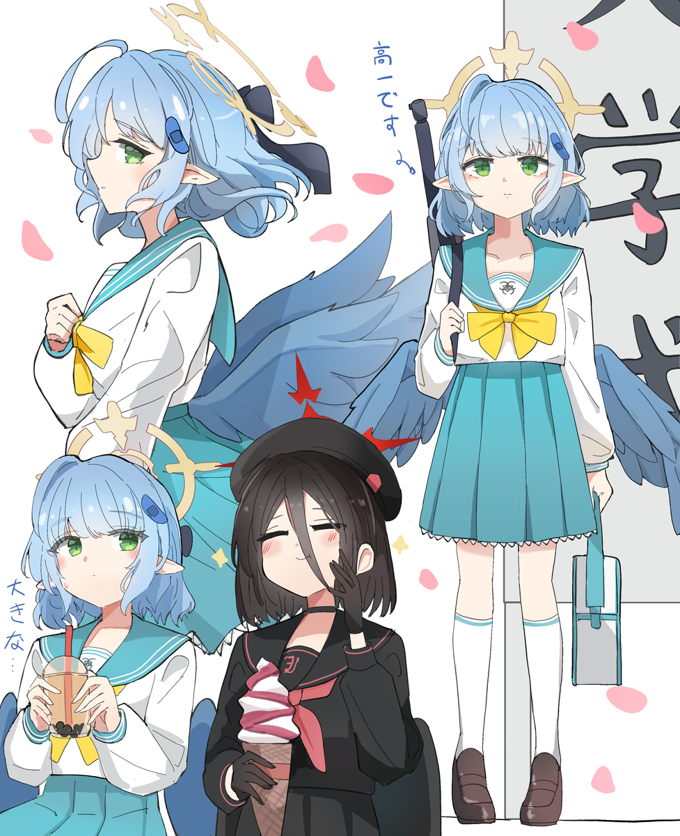 This is a pixiv picture whose title is 高校生活の始まり.