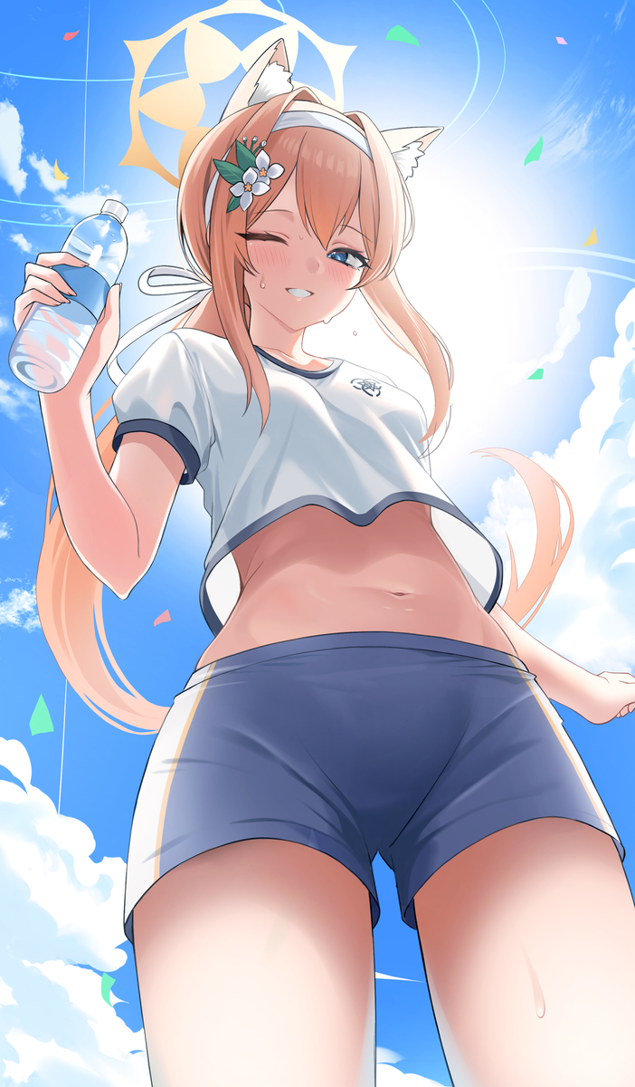 This is a pixiv picture whose title is 体操服マリー.