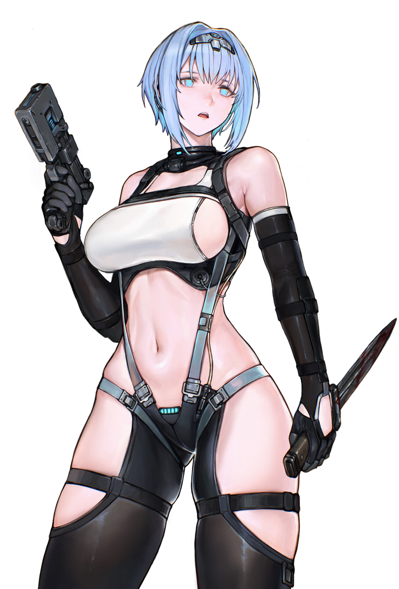 This is a pixiv picture whose title is 🔹🧠.
