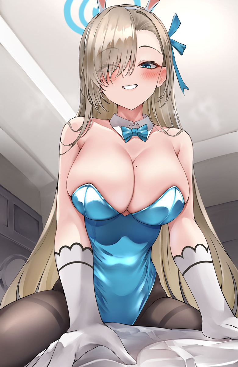 This is a pixiv picture whose title is 一之瀬アスナ(バニーガール).