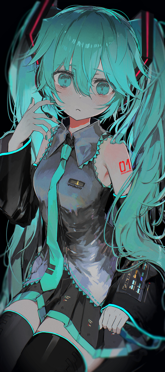 This is a pixiv picture whose title is 初音ミク.