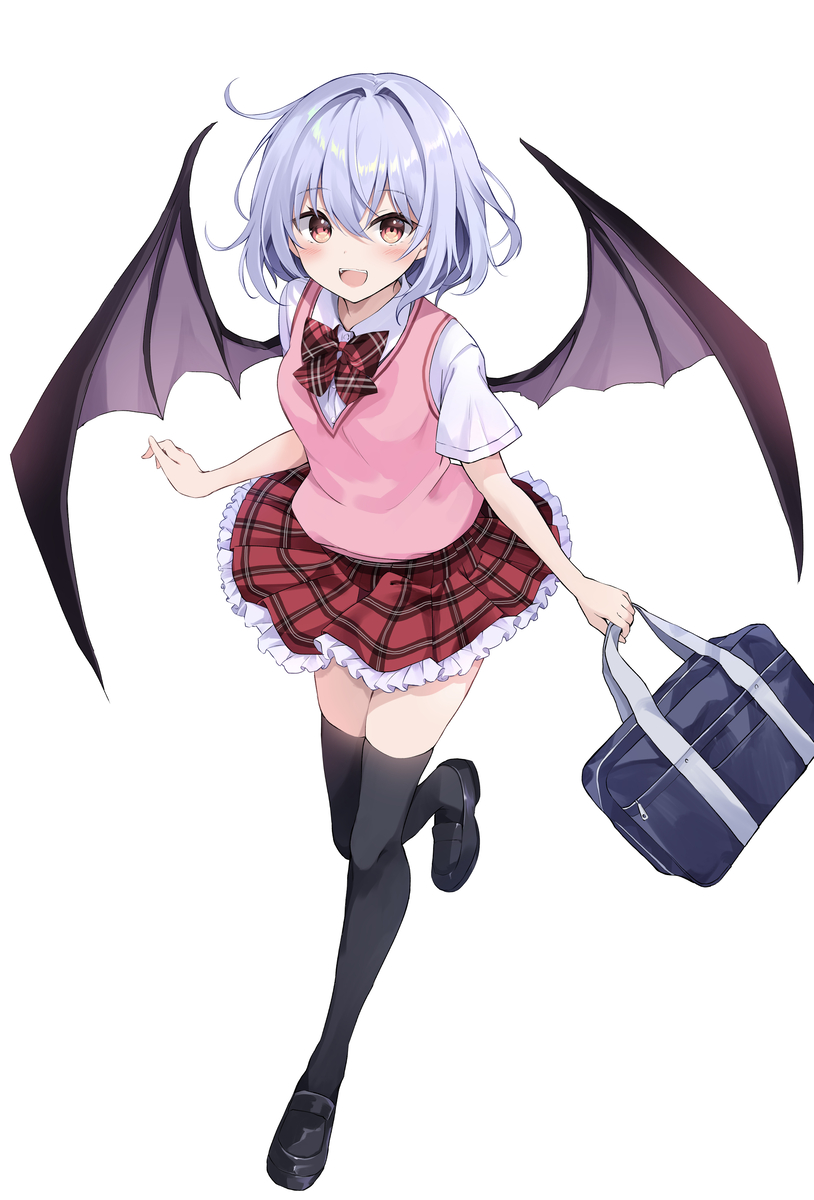 This is a pixiv picture whose title is 学園レミリア.
