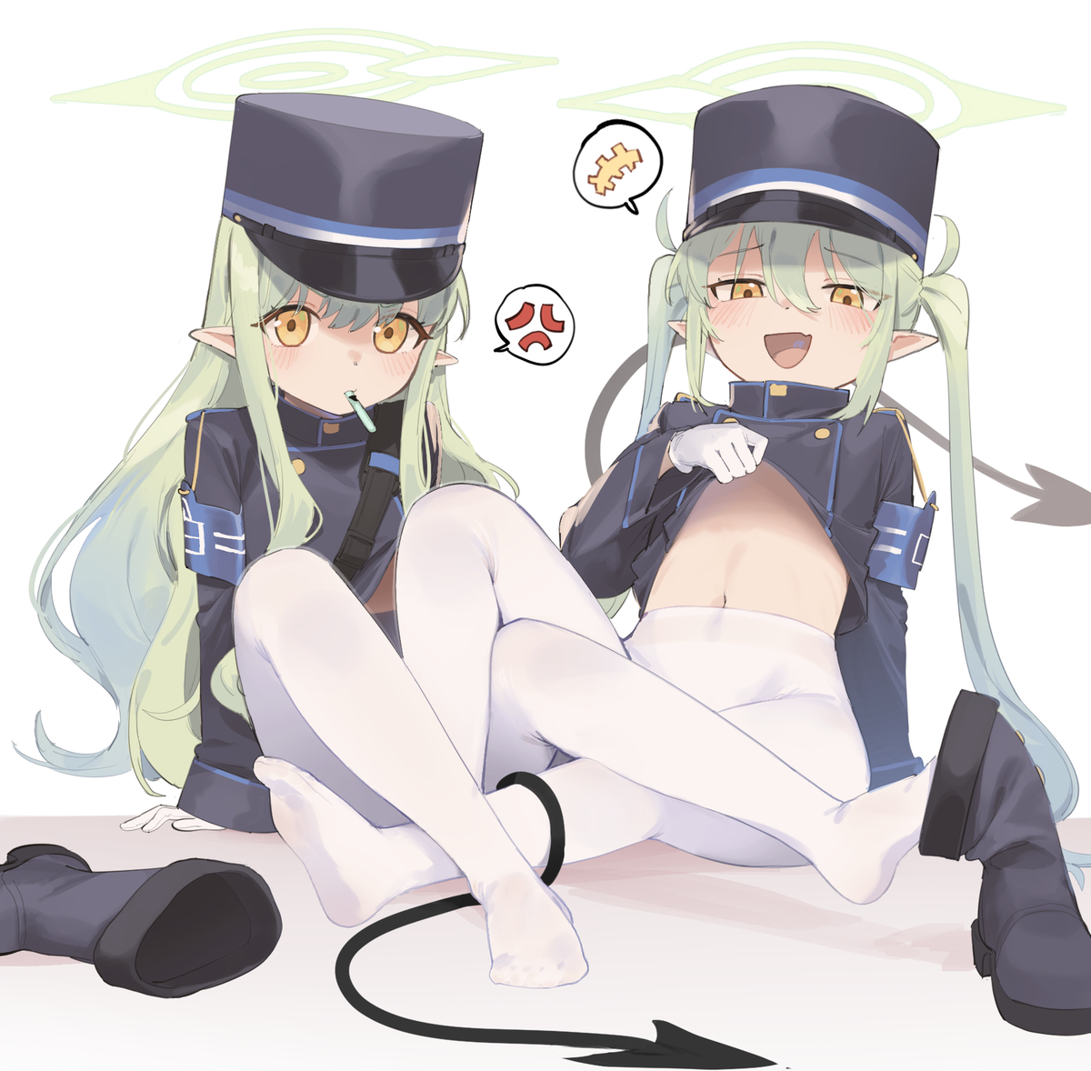 This is a pixiv picture whose title is 見たいだろう～.