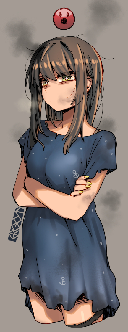 This is a pixiv picture whose title is 単艦で5-5に行かざるを得なくなったブッキー.