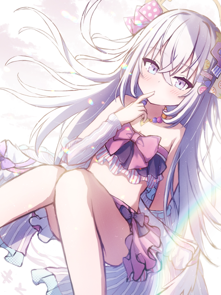 This is a pixiv picture whose title is アズサちゃん(水着)Re:.