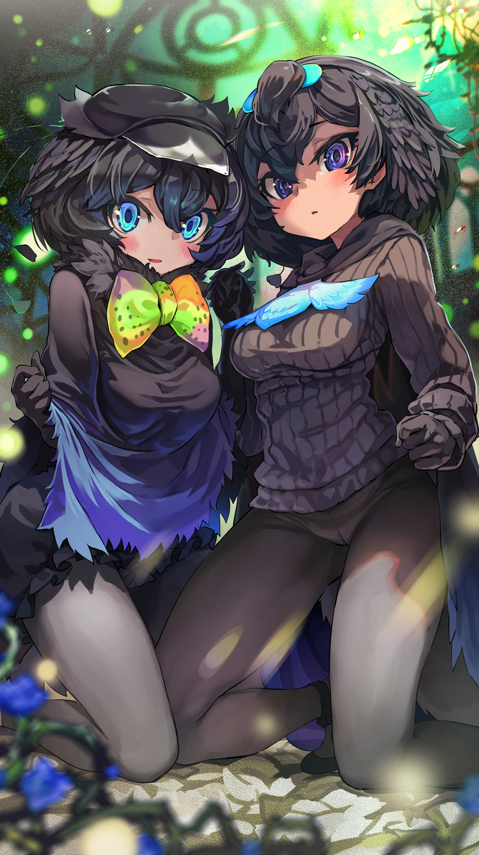 This is a pixiv picture whose title is カンザシフウチョウとカタカケフウチョウ.