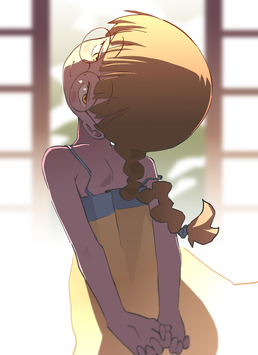 This is a pixiv picture whose title is 妹×シャフト.