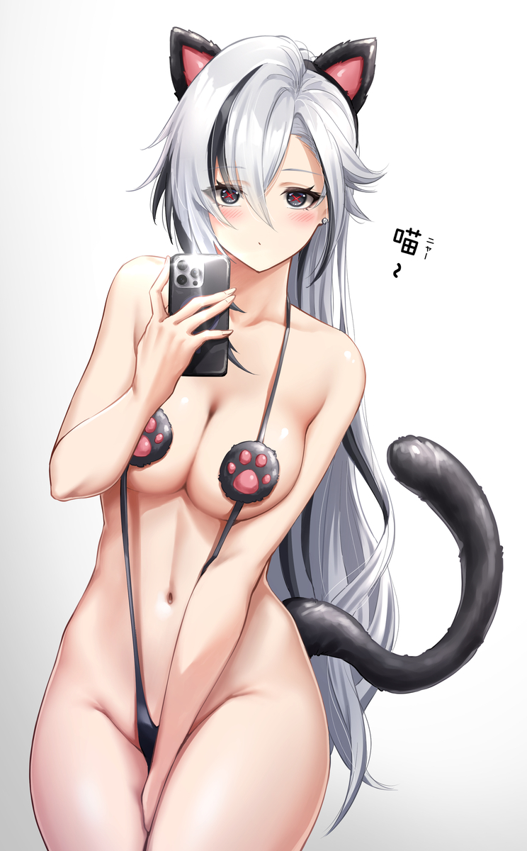 This is a pixiv picture whose title is 私生活.